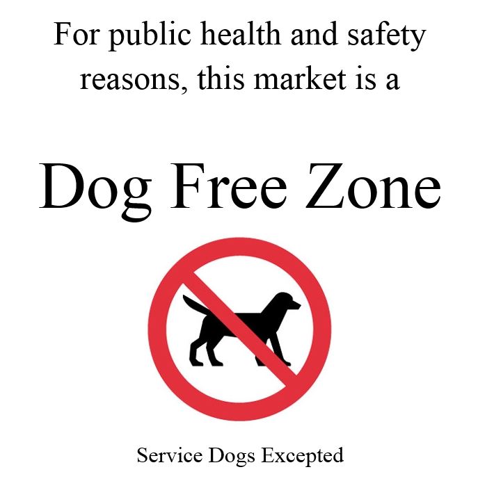 Dog-Free Zone Notice